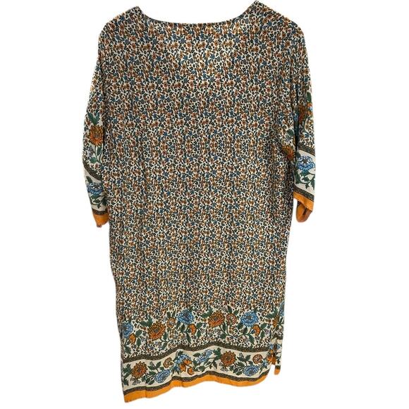 HALIFE Bohemian Ethnic Summer Beach Dress Boho Cover Up Short Floral Flowy XL - Picture 11 of 12